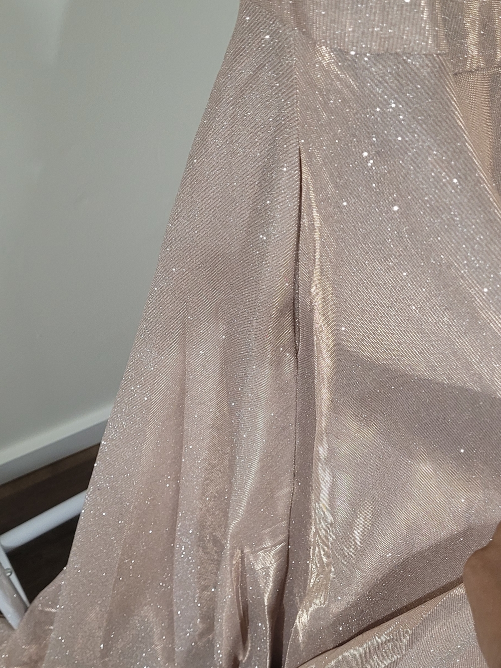 Melanie Lyne Sparkling Rose Blush Evening Dress
